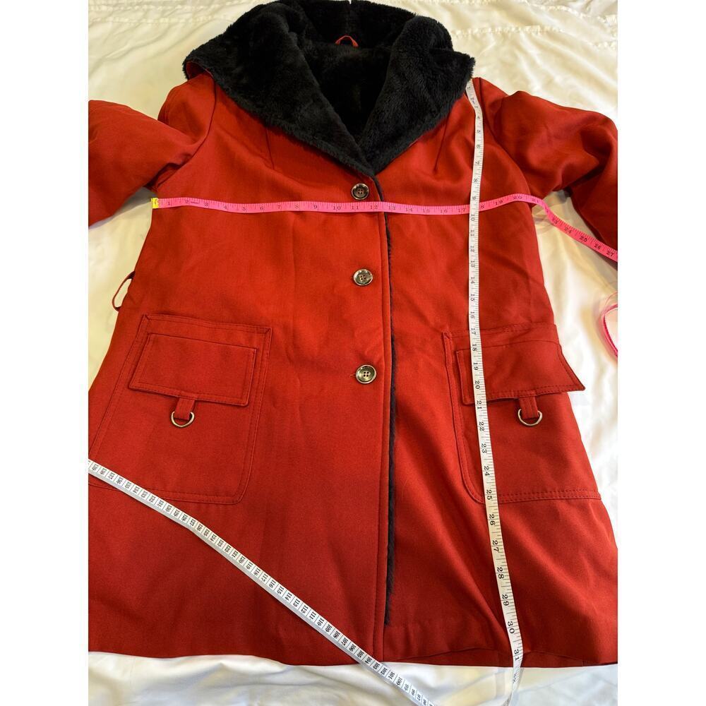 Vintage 70s Fur Lined All Weather  Smug Coat - Picture 4 of 10